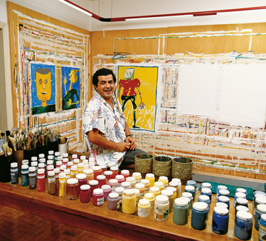 Granato em seu atelier